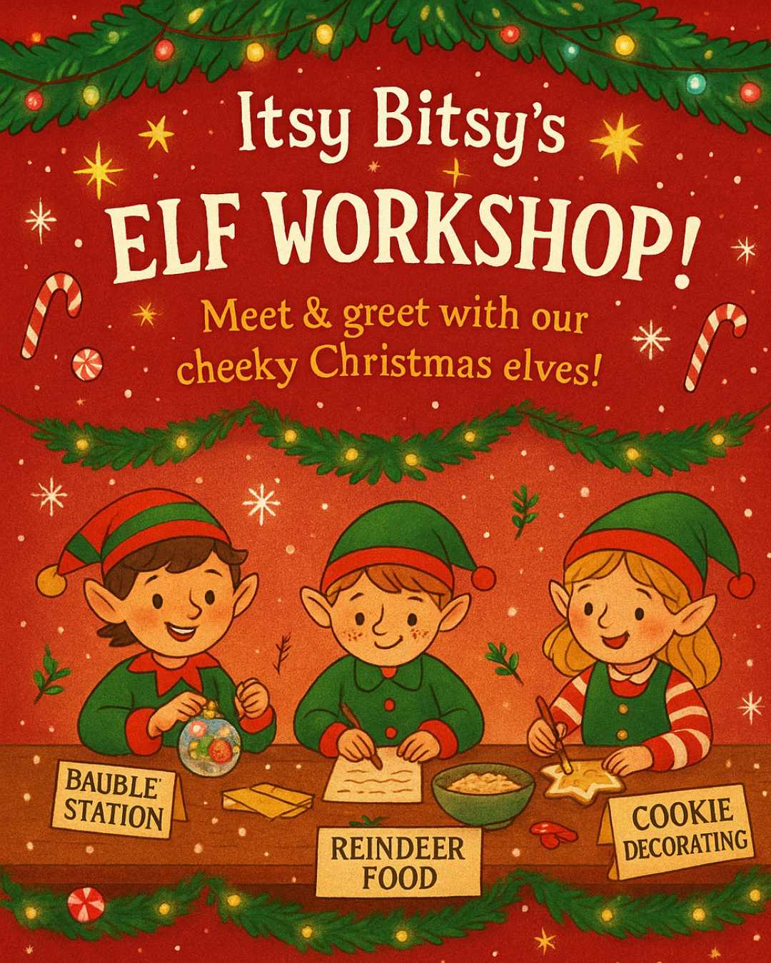 Itsy Bitsy’s Elf Workshop!