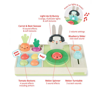 Skip Hop Farmstand Let the Beet Drop Dj Set Sensory Toy