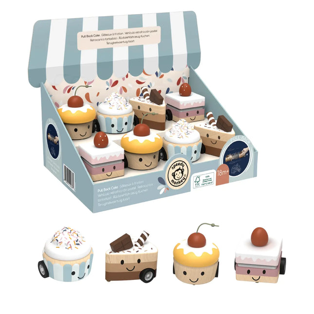 Speedy Monkey Pull-Back Cake
