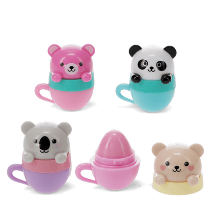 Mini berry scented lip balm - Teacup animal friends