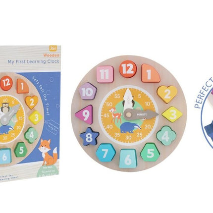 First Steps Wooden Learn The Time Clock